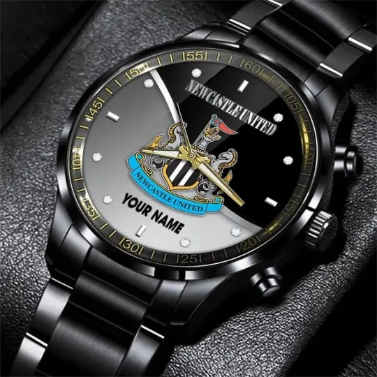 Discover Newcasttle Uniited Black Stainless Steel Watch