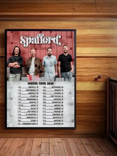 Discover Spafford Winter Tour 2026 Poster