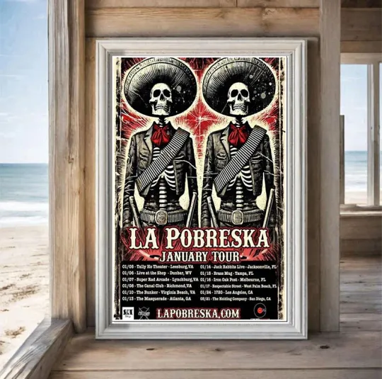 Discover La Pobreska January Tour 2026 Poster