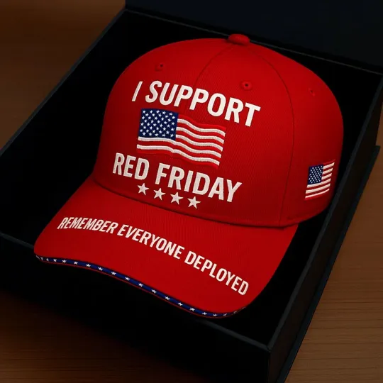Discover Veterans Red Friday Embroidered Baseball Cap Patriotic Hat I Support Red Friday