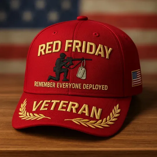 Discover Red Friday Veterans Hat Remember Everyone Deployed Baseball Cap Adjustable
