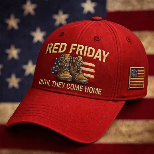 Discover US Red Friday Until They Some Home Casual Hat Embroidered Patriotic Cap