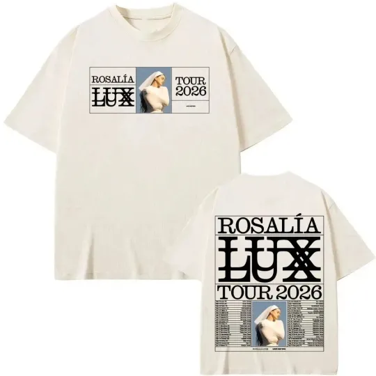 Discover New ROSALIA LUX tour 2026-2 Sides Shirt