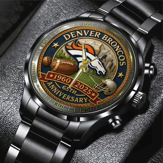 Discover Denver 65th Anniversary 2025 Black Stainless Steel Watch