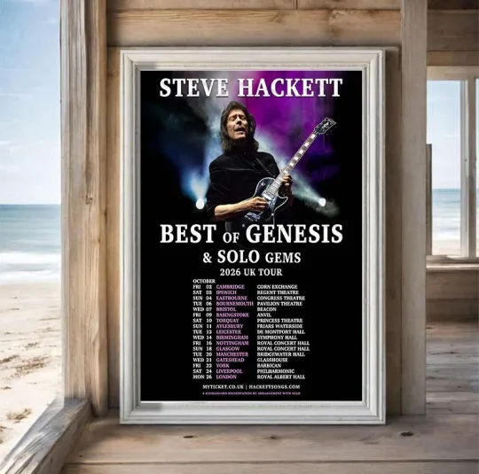 Discover Steve Hackett - 2026 UK Tour Best Of Genesis & Solo Gems Poster