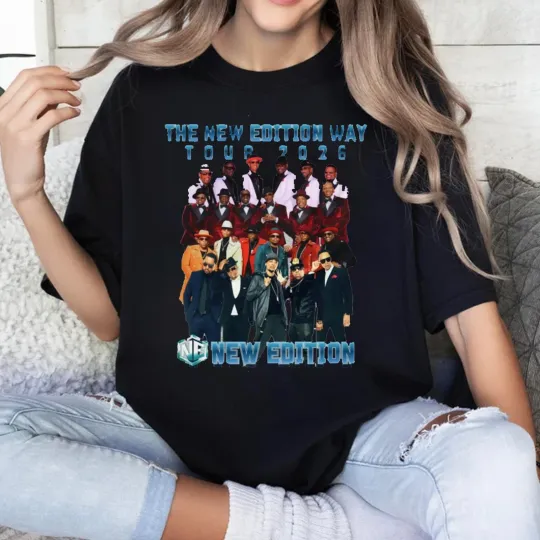 The New Edition Way 2026 Tour Shirt, NE4LIFE 90s R&B New Edition Fan Shirt
