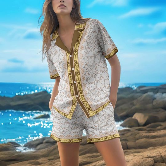 Discover Pooh Bear Pattern Hawaiian Shirt, Winnie the Pooh Hawaiian Shirt, Pooh And Hunny Pot Summer Aloha Hawaii Shirt, Summer Trip 2026