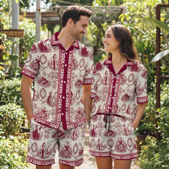 Discover Villain Halloween Hawaiian Shirt, Ursula Maleficent Evil Queen Cruella Hawaiian Shirt & Shorts, Horror Character Shirt