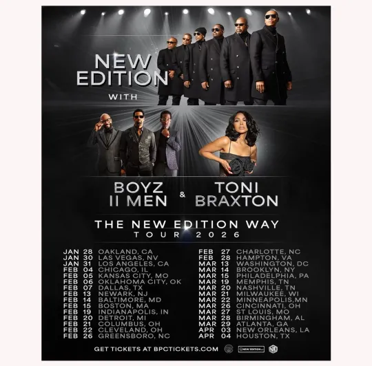 Discover The New Edition Way Tour 2026 Poster
