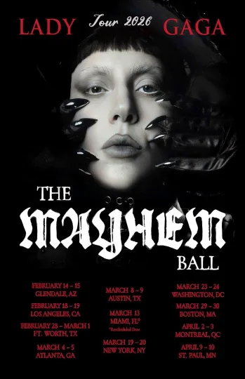 Ld ga 2026 Tour Framed Concert Poster