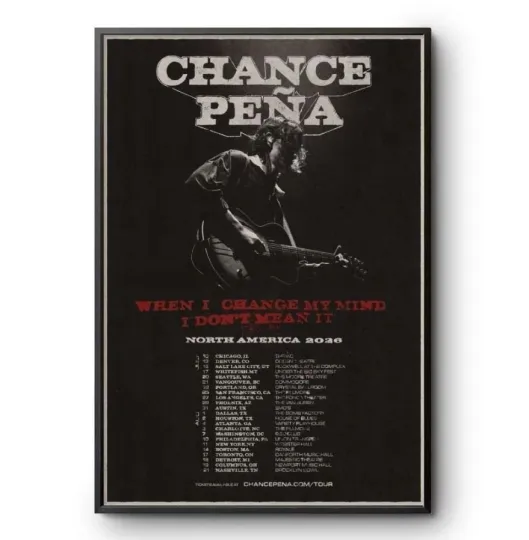 Discover Chance Pena North America Tour 2026 Poster