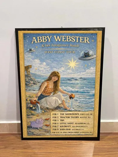 Discover Abby Webster West Coast Tour 2026 Poster