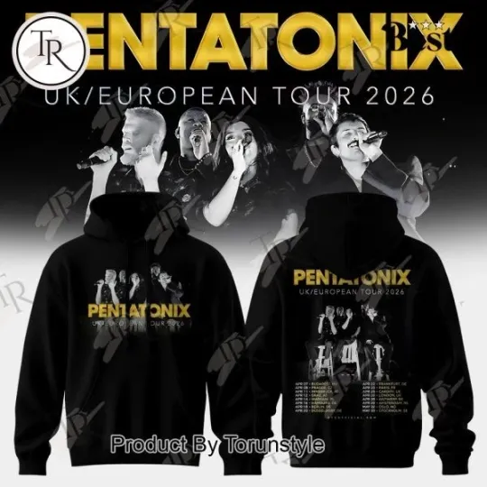 Discover Pentatonix Tour 2026 Black Hoodie
