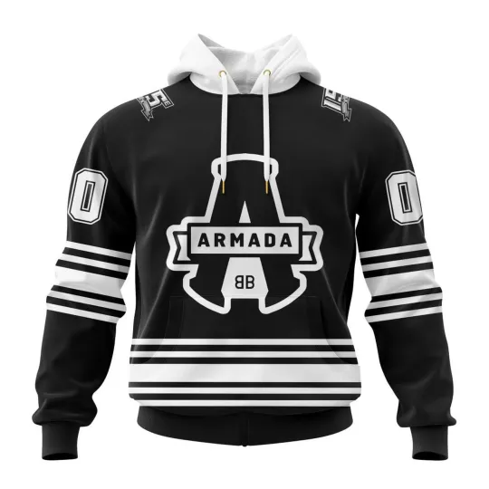 Discover Personalized Blainville-Boisbriand Armada 2025/26 Black Hoodie, Zip Up Shirt