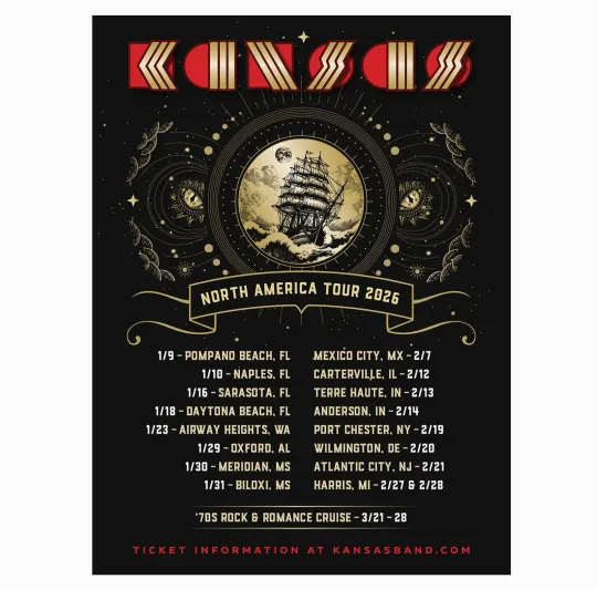 Discover Kansas's North America Tour in 2026 Poster