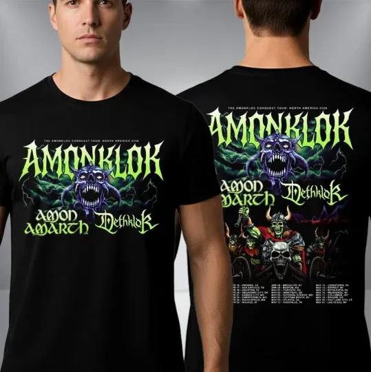 Amon Amarth And Dethklok Amonklok Conquest Tour North America 2026 T-Shirt