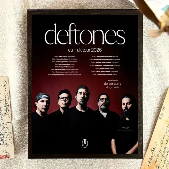 Discover Deftone EU And UK Tour 2026 Poster