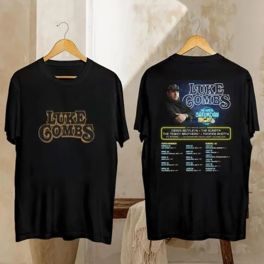 Discover My Kinda Saturday Night Tour 2026 Shirt Luke Country Music Tee Merch Reprint