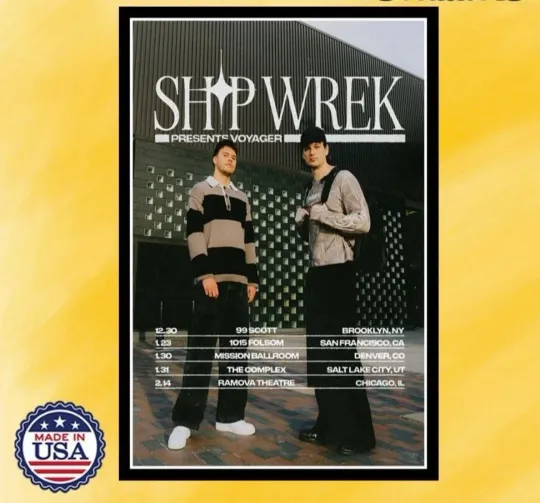 Discover NEW Ship Wrek New Year New Tour 2026 Poster Home Decor, Wall Art, Fan Gift