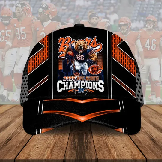 Discover Bearrs 2025 N.F.C North Champions Classic Cap – 15409