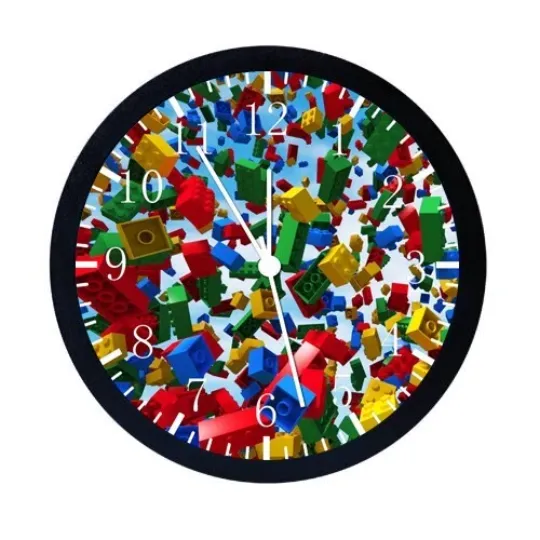 Discover Lego Bricks Wall Clock
