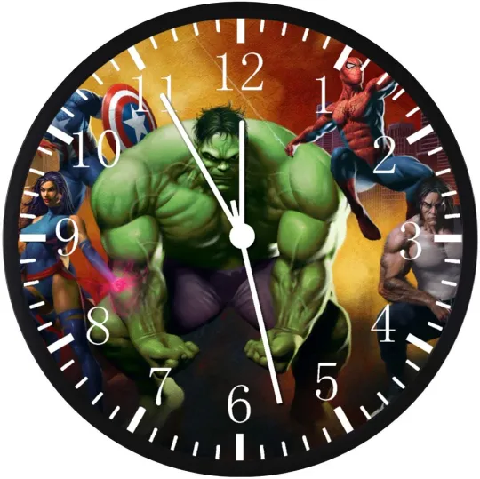 Hulk Avengers Superheroes Wall Clock