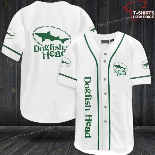 Discover Dogfish Head White Baseball Jersey