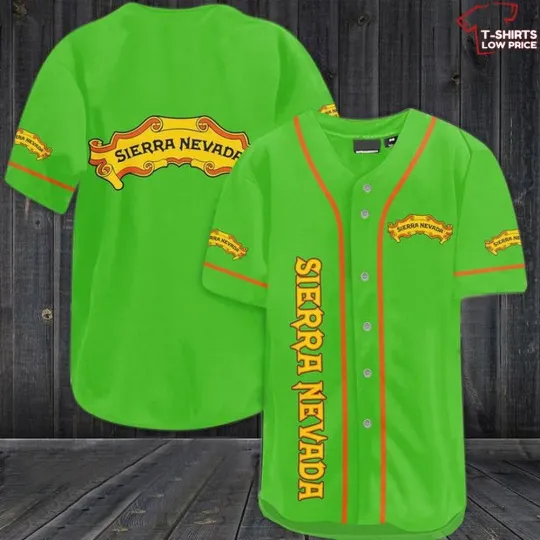 Discover Green Sierra Nevada Beer Baseball Jersey
