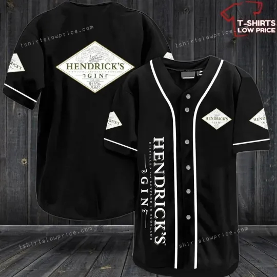 Discover Hendricks Gin Black Baseball Jersey