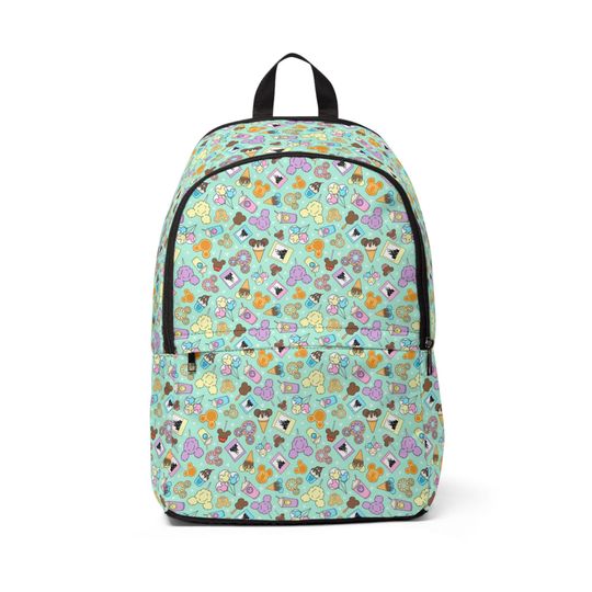 Discover Fabric Backpack, Disney Park Bag, Unisex Daypack, Vacation Bag, Everyday Use Backpack