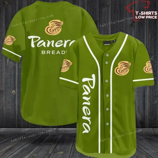 Discover Panera Bread Green Baseball Jersey
