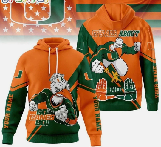 Miami 2025 Duo Color Personalized 3D Hoodie