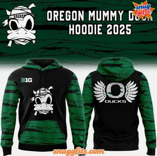 Oregon Football Mummy Duck Special 3D Hoodie 2025