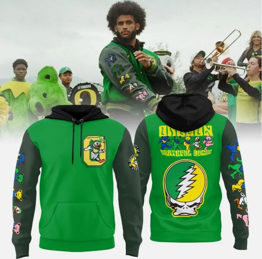 Oregon x Grateful Ded Grateful Ducks Limited 2025 60 Years 3D Hoodie