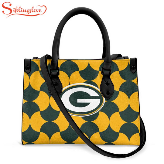 Green Bay Packers India Mahdavi’s Bold Bisazza Pattern Leather Handbag