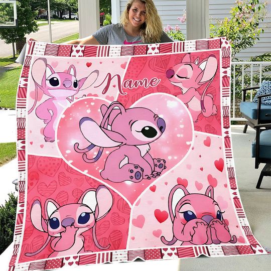 Disney Quilt, Angel Modern Quilt, Gift For Her, Angel Comforter Quilt, Bedding Quilt