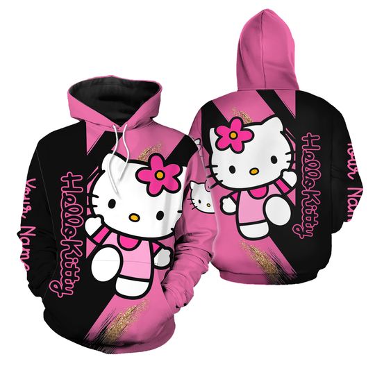 Personalized Hoodie, Hello Kitty Legging, Hello Kitty Workout Leggings, Yoga Pants Women