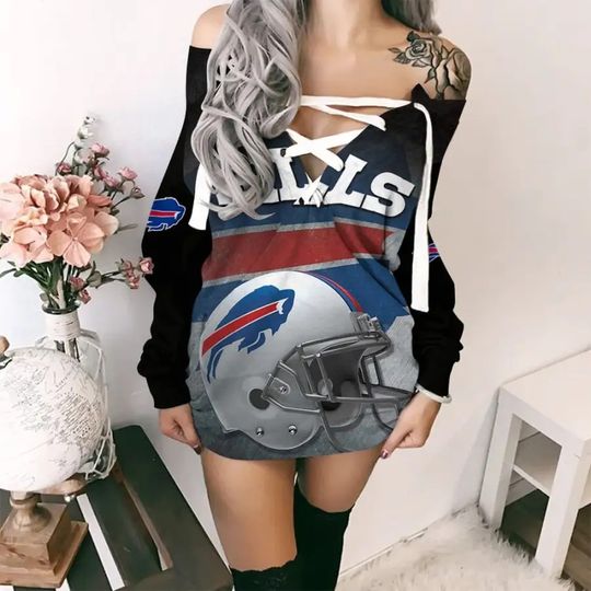 Buffalo Bills Lace-Up Sweatshirt