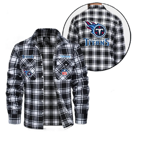 Tennessee Titans Personalized Flannel Shirt, College Apparel, Sports Fan Gifts, Football Shirts