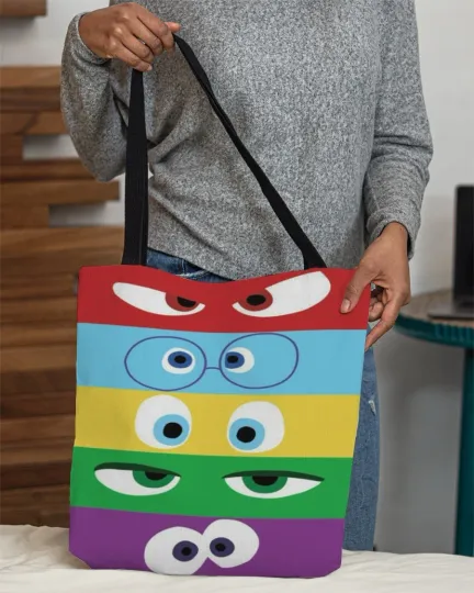 Disney Inside Out Tote Bag, Inside Out Lovers Shoulder Bag Gift