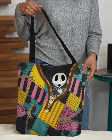 Jack Skellington Tote Bag, The Nightmares Shoulder Bag Lovers Gift
