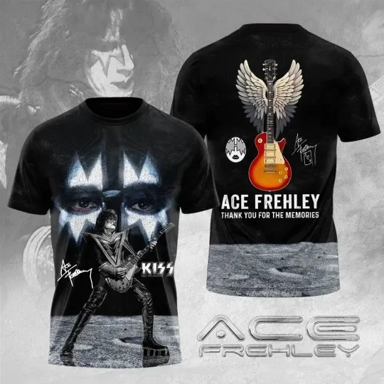Discover Ace Frehley Thank You T-shirt 3D KENY15
