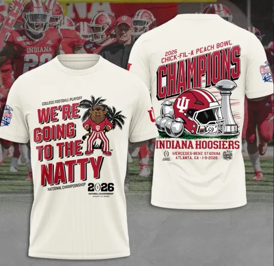 Discover Indianaa Hoosi-Er Football 3D T-Shirt Fullsize Xs-5Xl