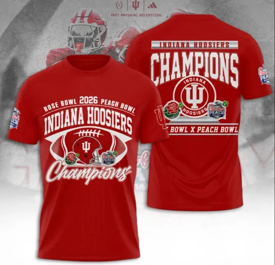 Discover Indianaa Hoosi-Er Unisex 2026 3D T-Shirt Fullsize Xs-5Xl