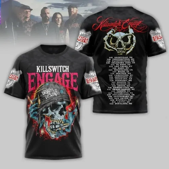 Discover Rare Killswitch Engage Disarm The Descent S to 5XL 3D AOP Shirt ZL434