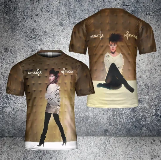 Pat Benatar Get Nervous Album Cover AOP 3D T-Shirt
