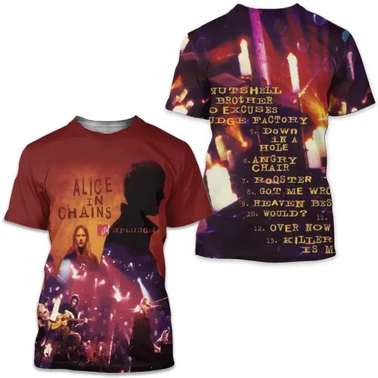 Discover ALC Band Unplugged Album Cover 3D T-shirt