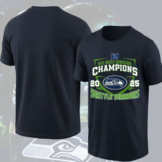 Discover Seattle Seahawks 2025 NFC West Division Champions TShirt BACK ON TOP ONCE AGAIN