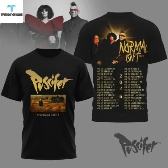 Discover Puscifer Normal Isnt Tour 2026 3D Shirt