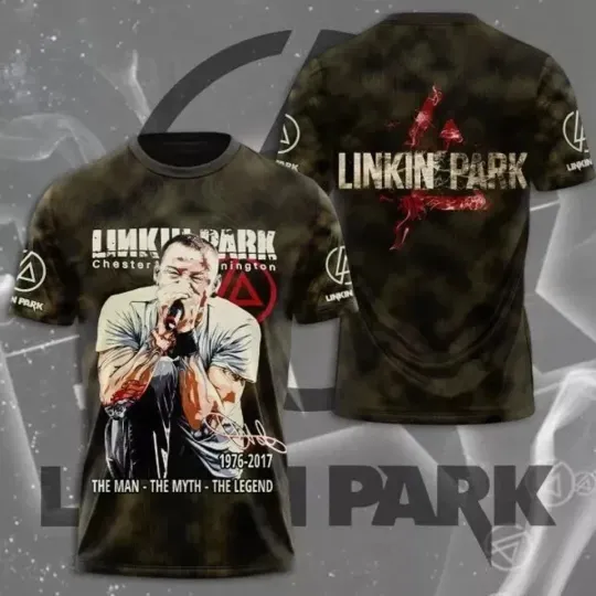Linkin Park X Chester Bennington 3D T-shirt Unisex All Size